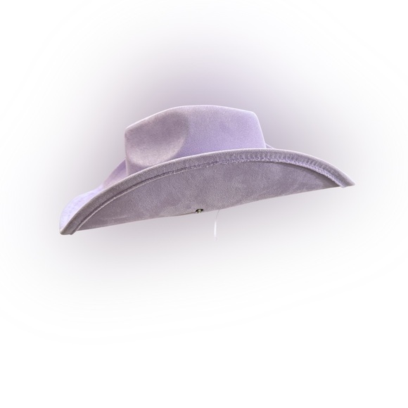 Lavender Silver Band Chin Strap Hat - Picture 1 of 2